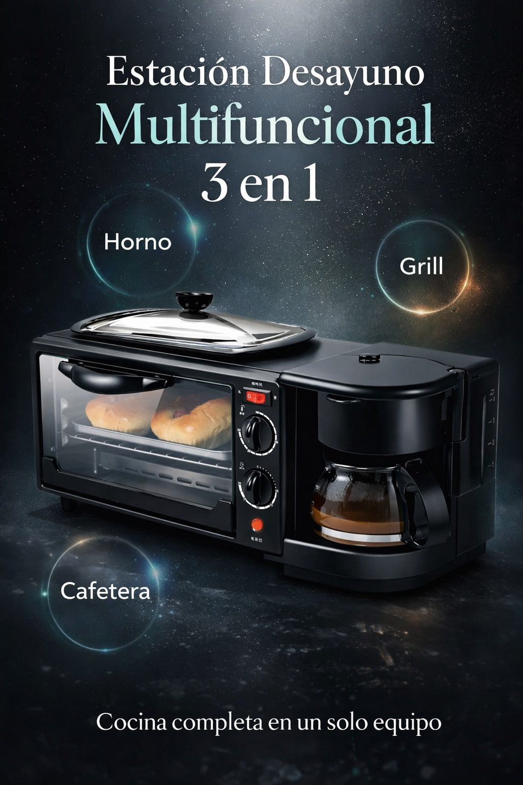Horno Electrico 3 En 1