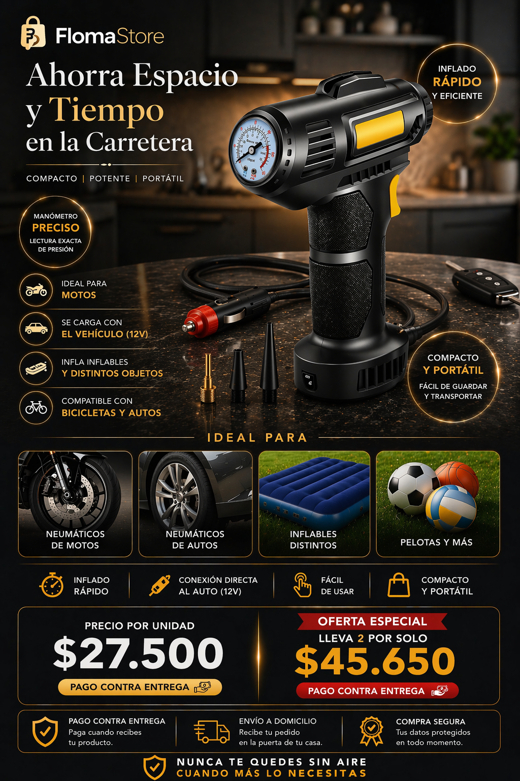 Compresor De Aire Portatil