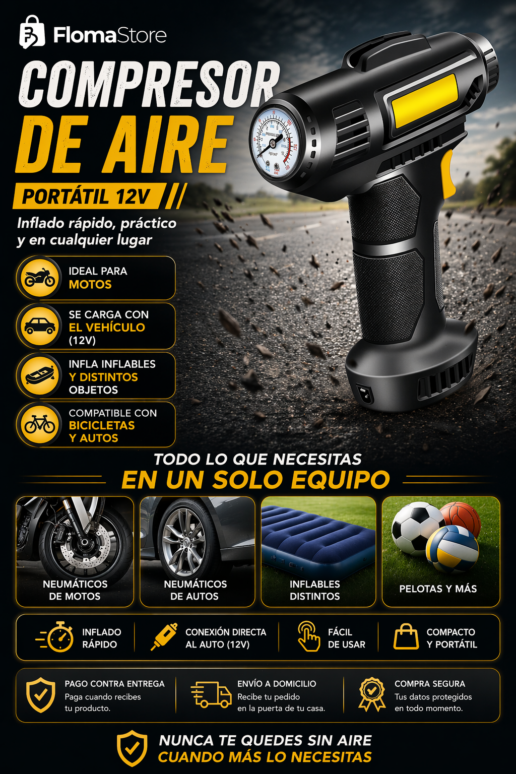 Compresor De Aire Portatil