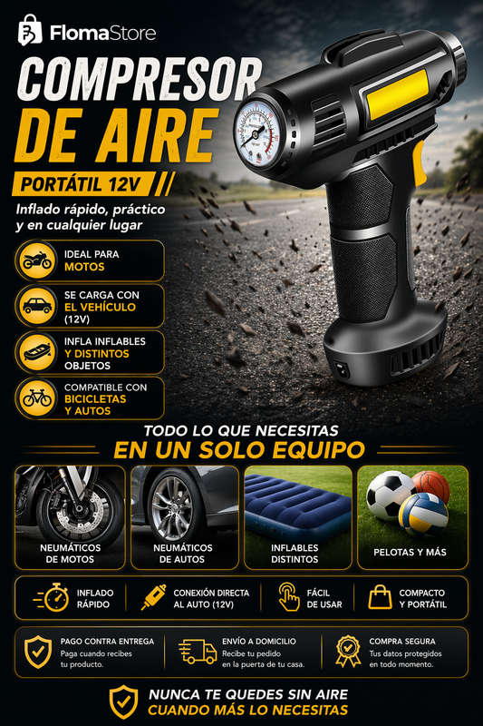 Compresor De Aire Portatil